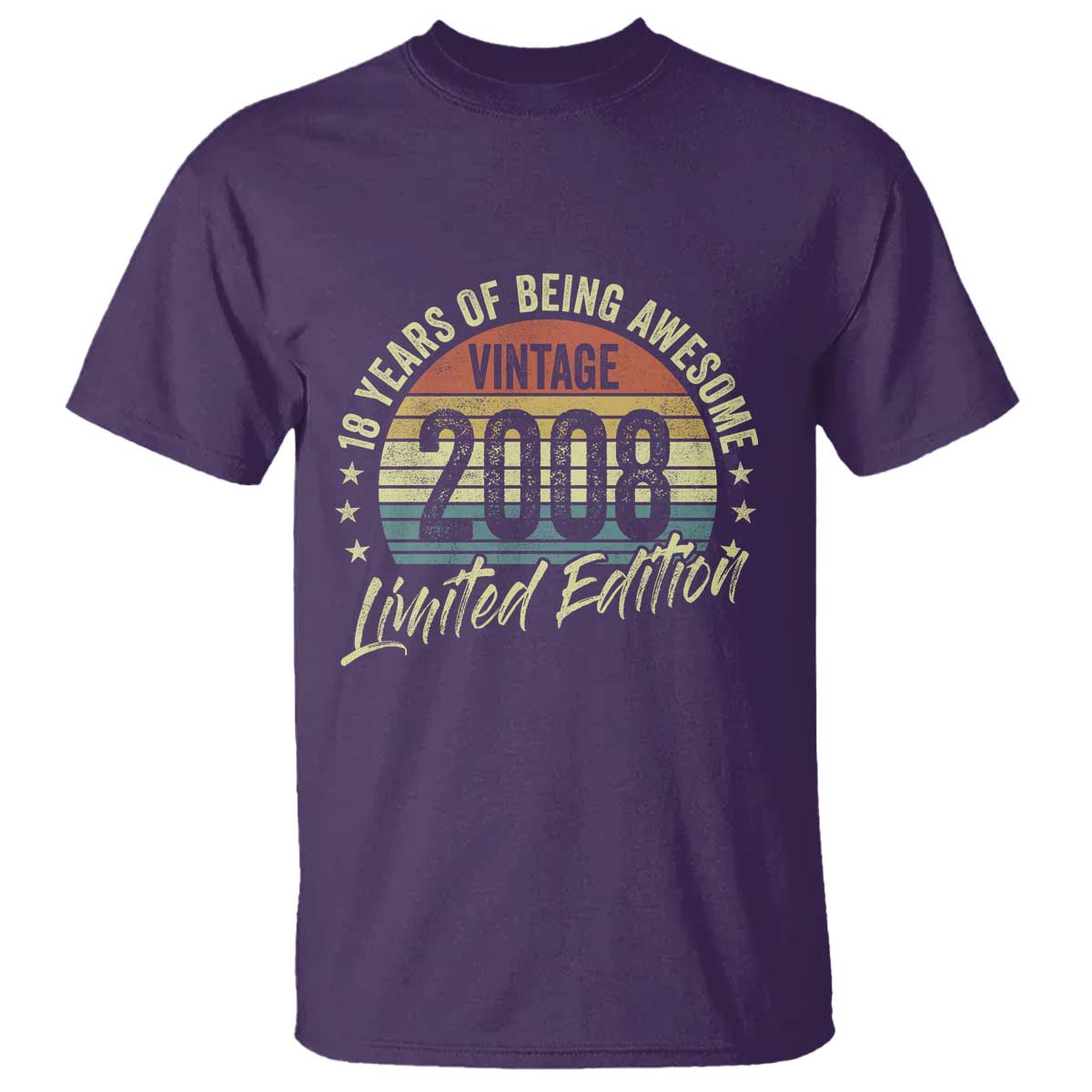Funny 18th Birthday T Shirt 18 Years Old Gifts Vintage 2008 Limited Edition