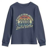 Funny 18th Birthday Youth Sweatshirt 18 Years Old Gifts Vintage 2008 Limited Edition