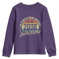 Funny 18th Birthday Youth Sweatshirt 18 Years Old Gifts Vintage 2008 Limited Edition