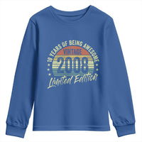 Funny 18th Birthday Youth Sweatshirt 18 Years Old Gifts Vintage 2008 Limited Edition
