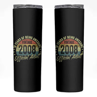 Funny 18th Birthday Skinny Tumbler 18 Years Old Gifts Vintage 2008 Official Adult