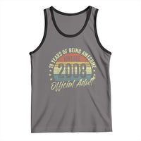 Funny 18th Birthday Tank Top 18 Years Old Gifts Vintage 2008 Official Adult