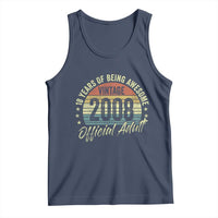 Funny 18th Birthday Tank Top 18 Years Old Gifts Vintage 2008 Official Adult