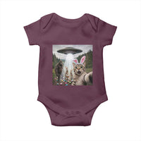 Funny Cat Selfie with Easter Bunny Bigfoot UFO Baby Onesie