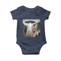 Funny Cat Selfie with Easter Bunny Bigfoot UFO Baby Onesie