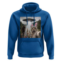 Funny Cat Selfie with Easter Bunny Bigfoot UFO Hoodie