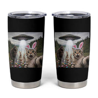 Funny Cat Selfie with Easter Bunny Bigfoot UFO Tumbler Cup