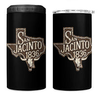 Battle of San Jacinto 1836 Texas History Independence Day 4 in 1 Can Cooler Tumbler