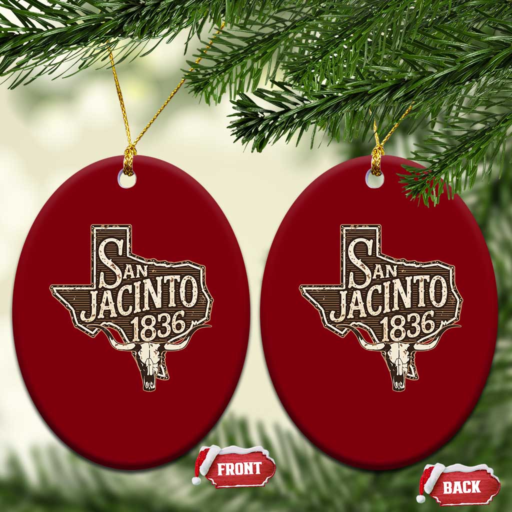 Battle of San Jacinto 1836 Texas History Independence Day Ceramic Ornament