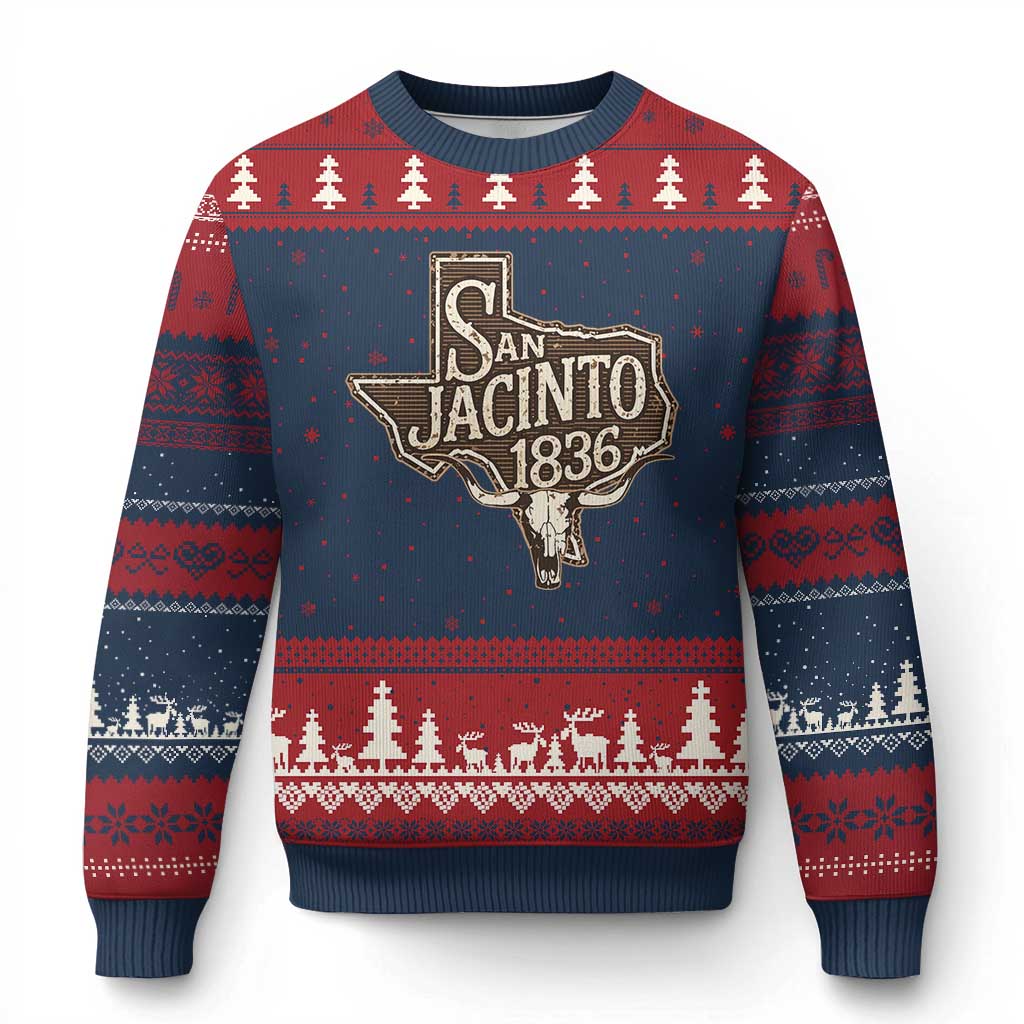 Battle of San Jacinto 1836 Texas History Independence Day Ugly Christmas Sweater