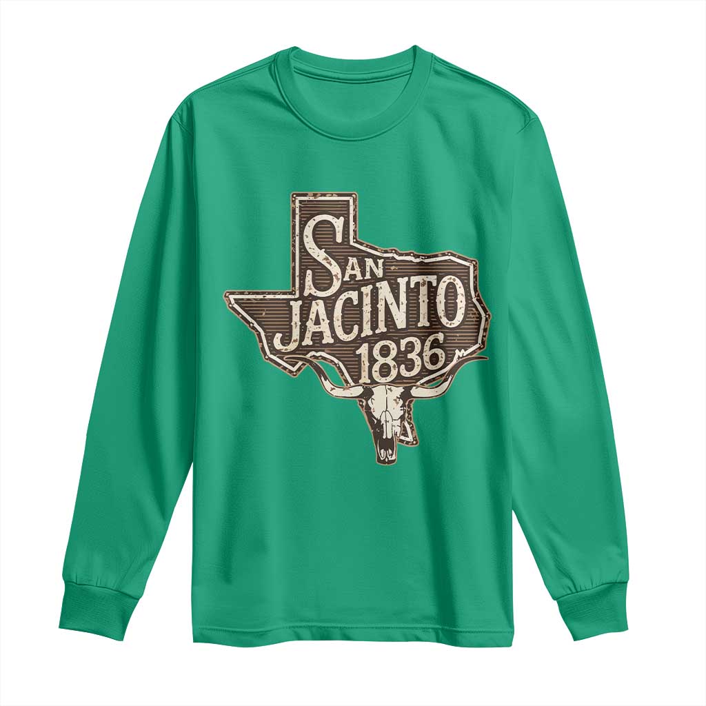 Battle of San Jacinto 1836 Texas History Independence Day Long Sleeve Shirt