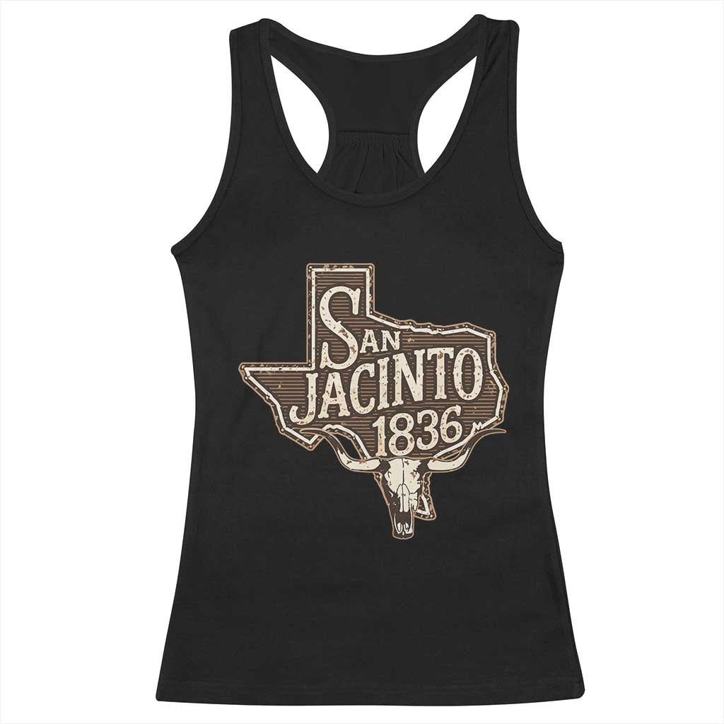 Battle of San Jacinto 1836 Texas History Independence Day Racerback Tank Top