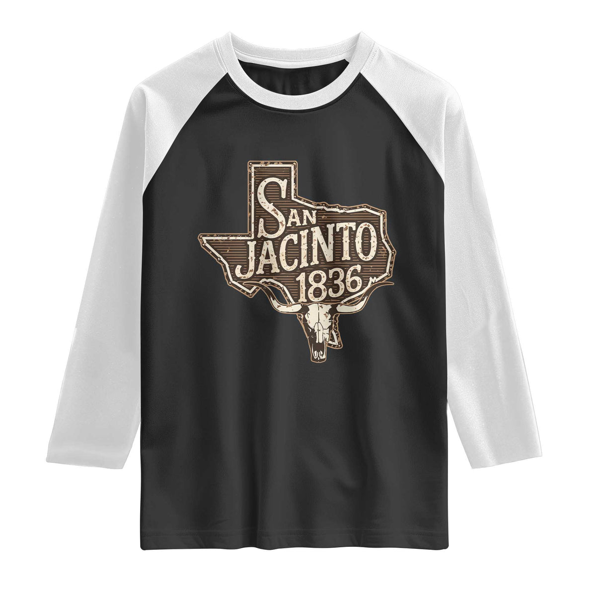 Battle of San Jacinto 1836 Texas History Independence Day Raglan Shirt
