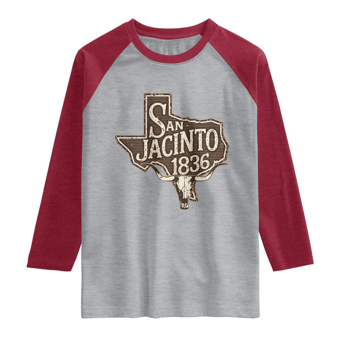 Battle of San Jacinto 1836 Texas History Independence Day Raglan Shirt