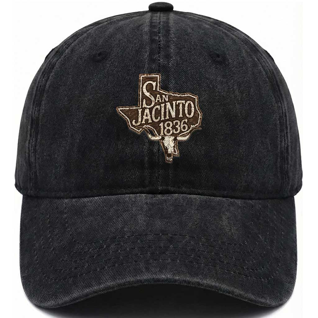 Battle of San Jacinto 1836 Texas History Independence Day Washed Cotton Baseball Cap