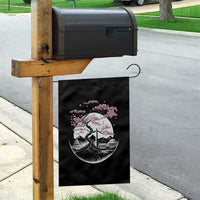 Washington DC Cherry Blossoms Monuments Memorials Japanese Style Garden Flag