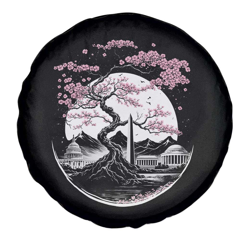 Washington DC Cherry Blossoms Monuments Memorials Japanese Style Spare Tire Cover