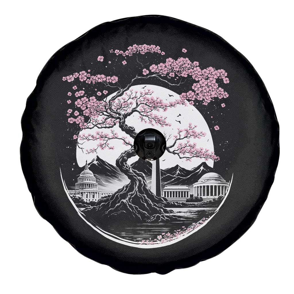 Washington DC Cherry Blossoms Monuments Memorials Japanese Style Spare Tire Cover