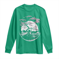 Washington DC Cherry Blossoms Monuments Memorials Japanese Style Long Sleeve Shirt