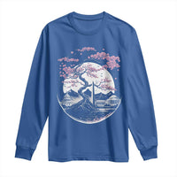 Washington DC Cherry Blossoms Monuments Memorials Japanese Style Long Sleeve Shirt