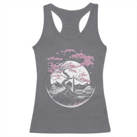 Washington DC Cherry Blossoms Monuments Memorials Japanese Style Racerback Tank Top