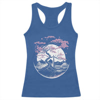 Washington DC Cherry Blossoms Monuments Memorials Japanese Style Racerback Tank Top