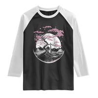 Washington DC Cherry Blossoms Monuments Memorials Japanese Style Raglan Shirt
