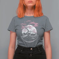 Washington DC Cherry Blossoms Monuments Memorials Japanese Style T Shirt For Women