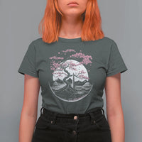 Washington DC Cherry Blossoms Monuments Memorials Japanese Style T Shirt For Women