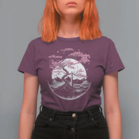 Washington DC Cherry Blossoms Monuments Memorials Japanese Style T Shirt For Women