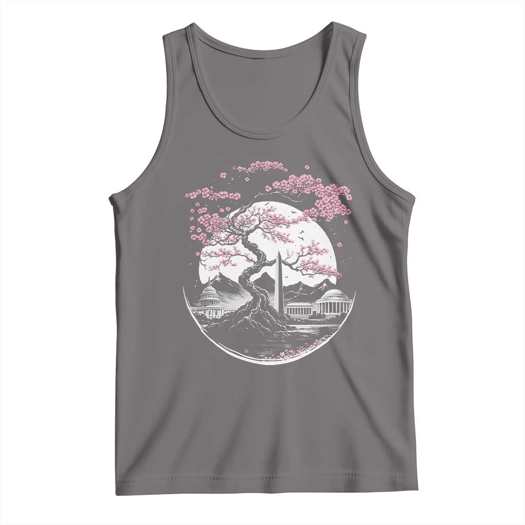 Washington DC Cherry Blossoms Monuments Memorials Japanese Style Tank Top