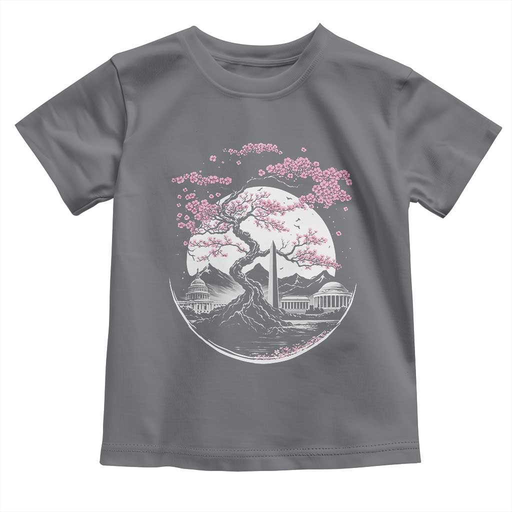 Washington DC Cherry Blossoms Monuments Memorials Japanese Style Toddler T Shirt