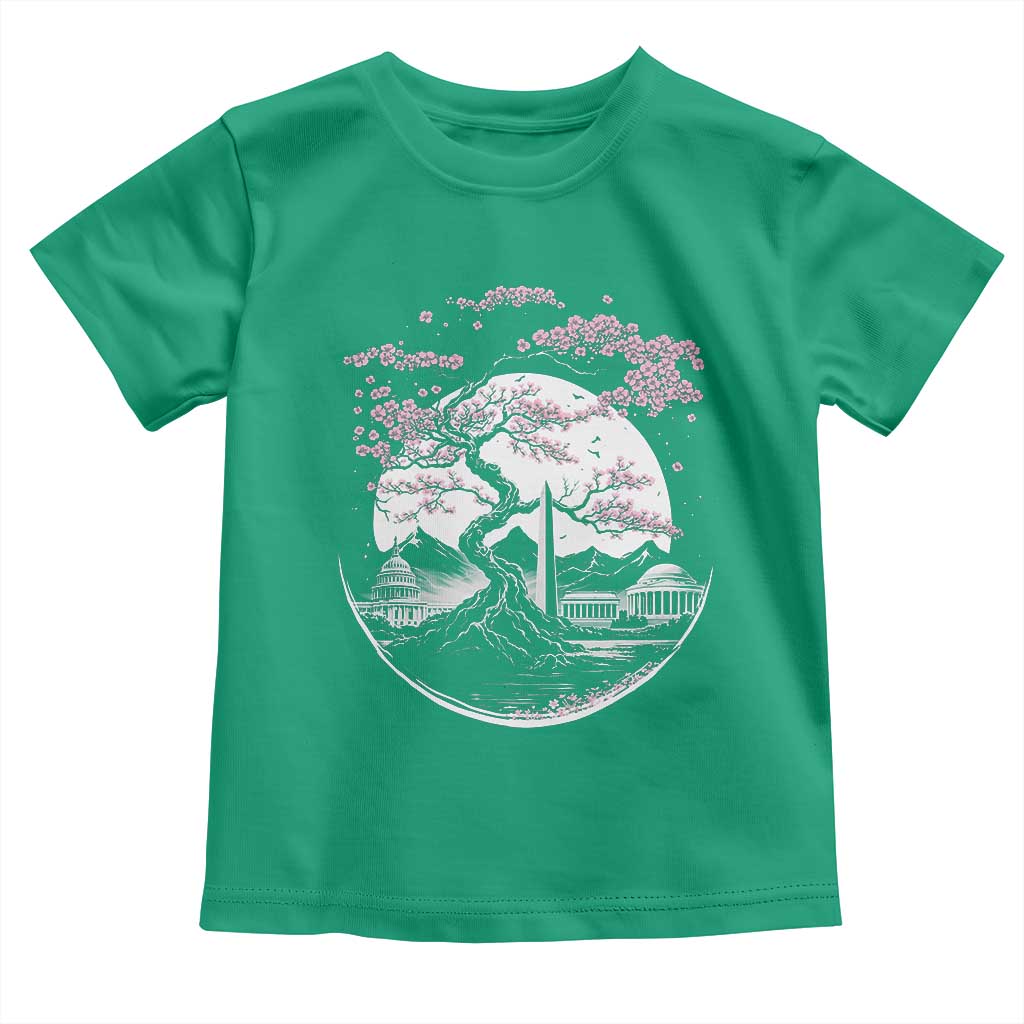 Washington DC Cherry Blossoms Monuments Memorials Japanese Style Toddler T Shirt