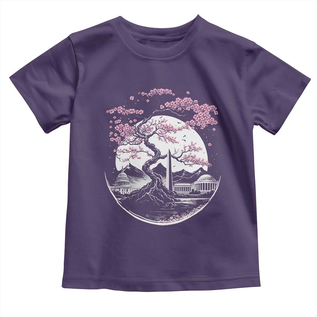 Washington DC Cherry Blossoms Monuments Memorials Japanese Style Toddler T Shirt