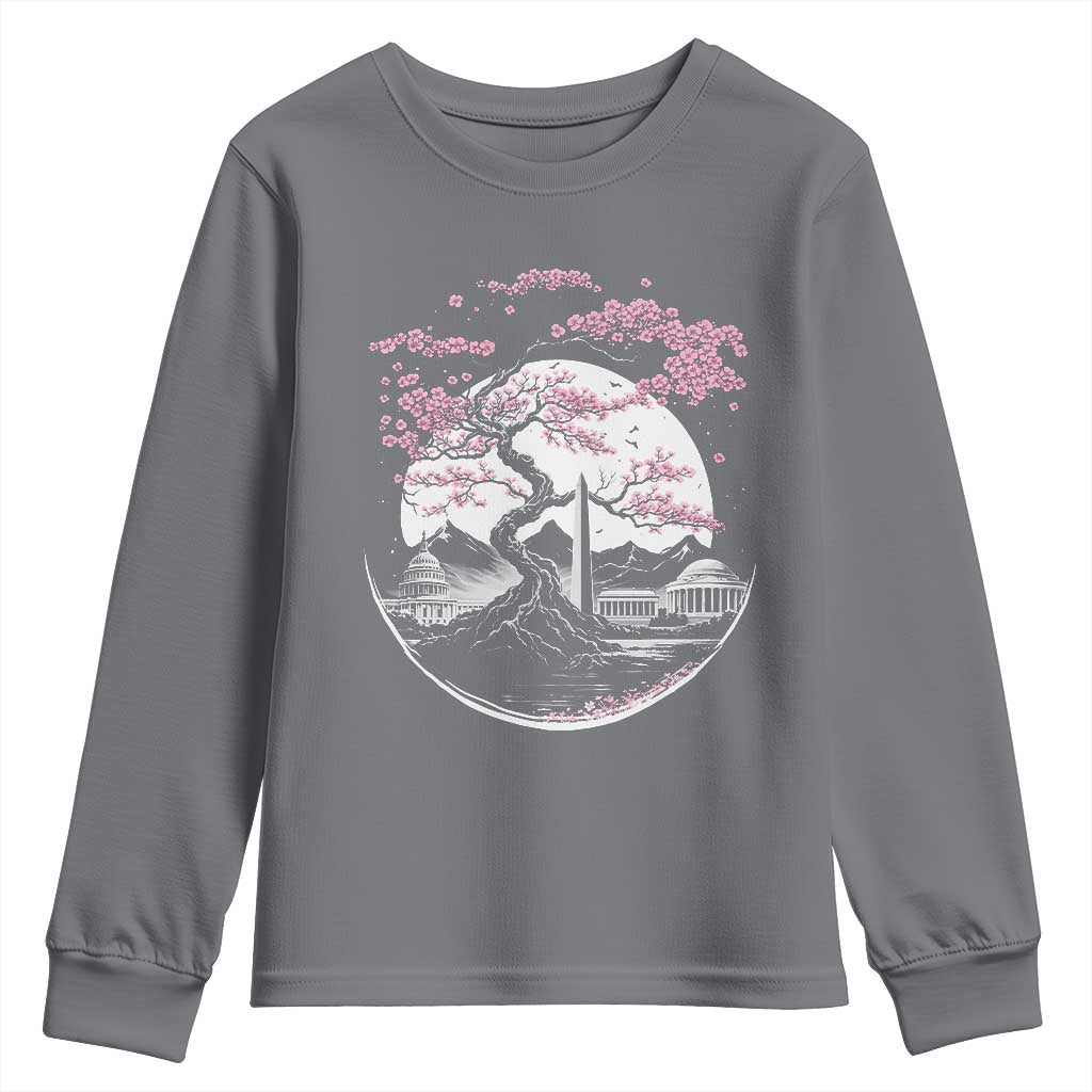 Washington DC Cherry Blossoms Monuments Memorials Japanese Style Youth Sweatshirt