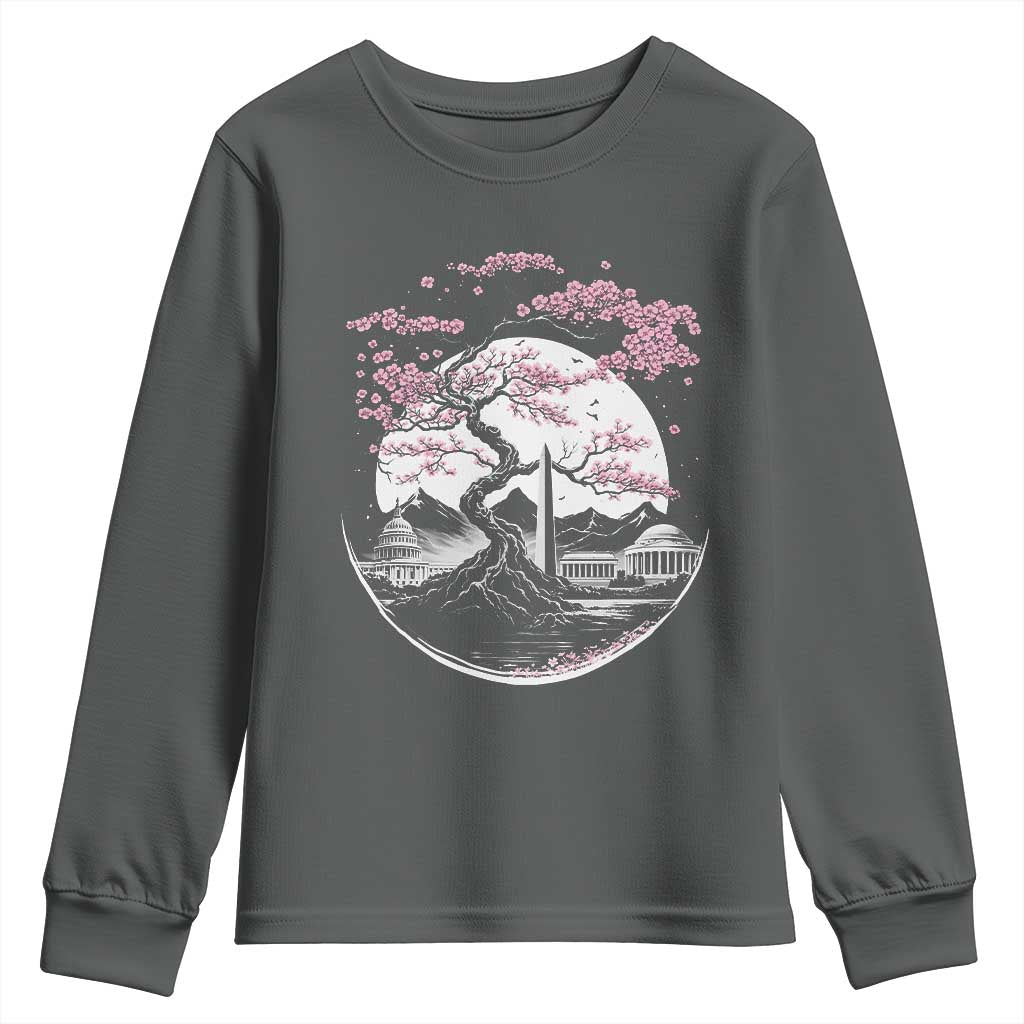 Washington DC Cherry Blossoms Monuments Memorials Japanese Style Youth Sweatshirt