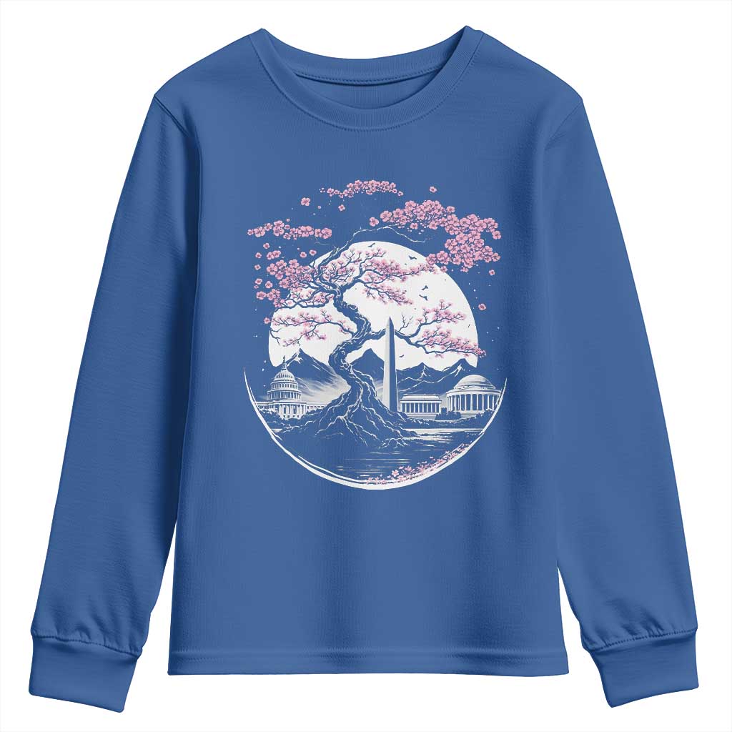 Washington DC Cherry Blossoms Monuments Memorials Japanese Style Youth Sweatshirt