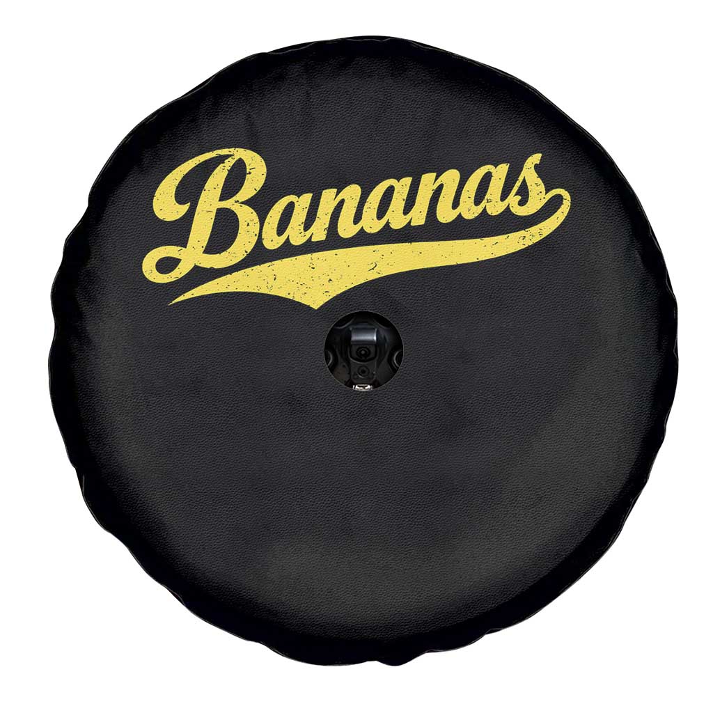 Bananas Retro Throwback Baseball Sport Lover Spare Tire Cover