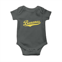Bananas Retro Throwback Baseball Sport Lover Baby Onesie