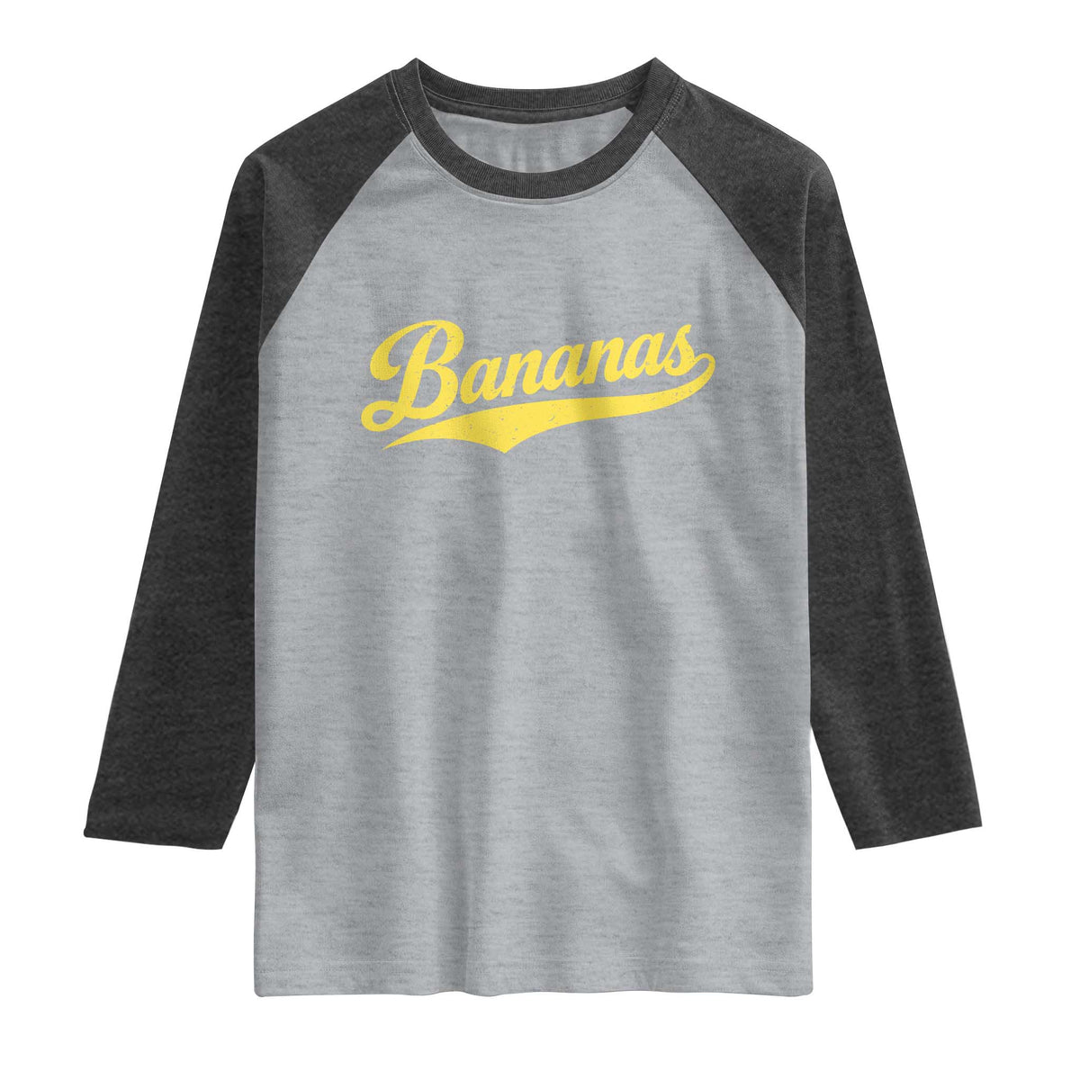 Bananas Retro Throwback Baseball Sport Lover Raglan Shirt