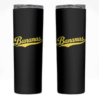 Bananas Retro Throwback Baseball Sport Lover Skinny Tumbler