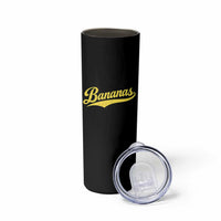 Bananas Retro Throwback Baseball Sport Lover Skinny Tumbler