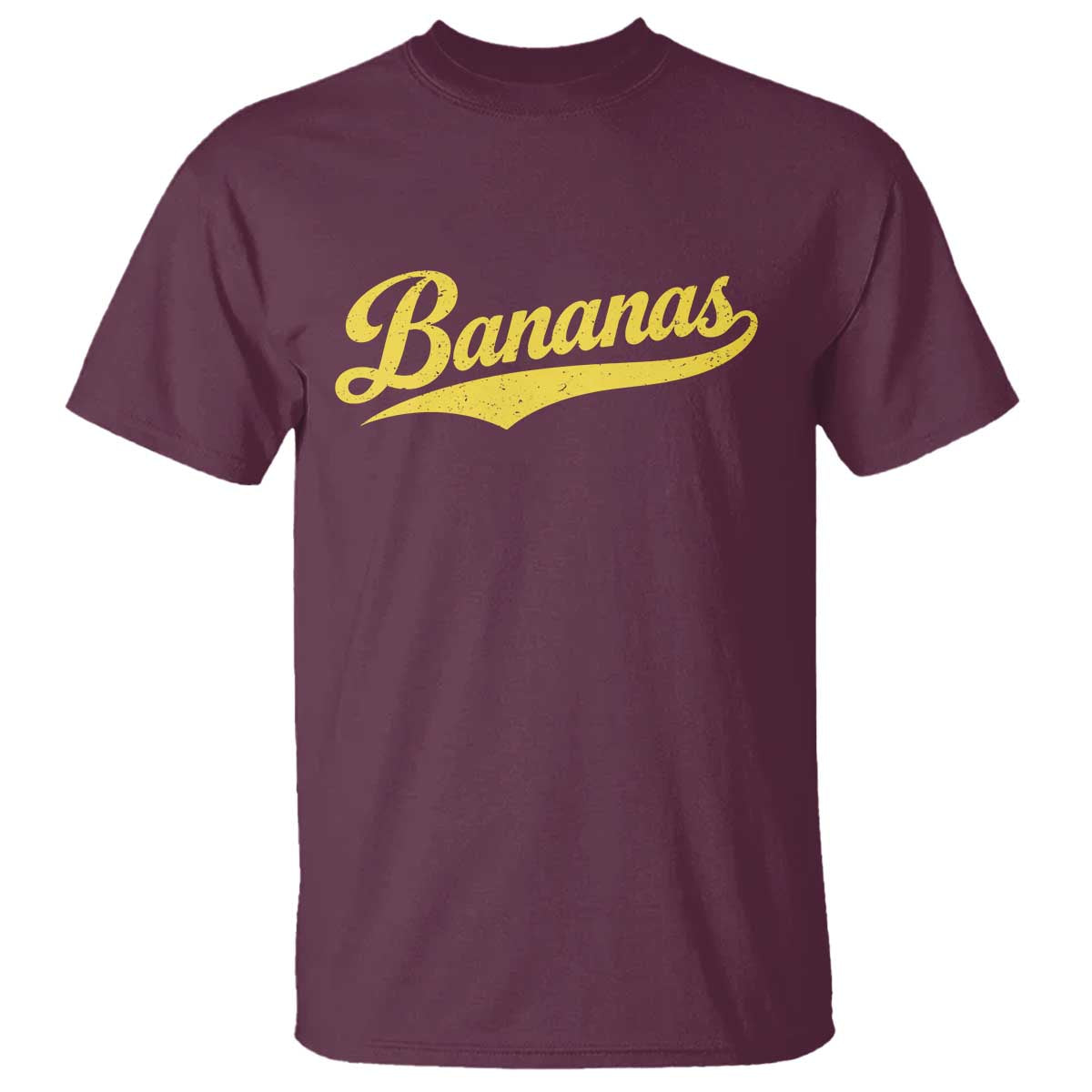 Bananas Retro Throwback Baseball Sport Lover T Shirt