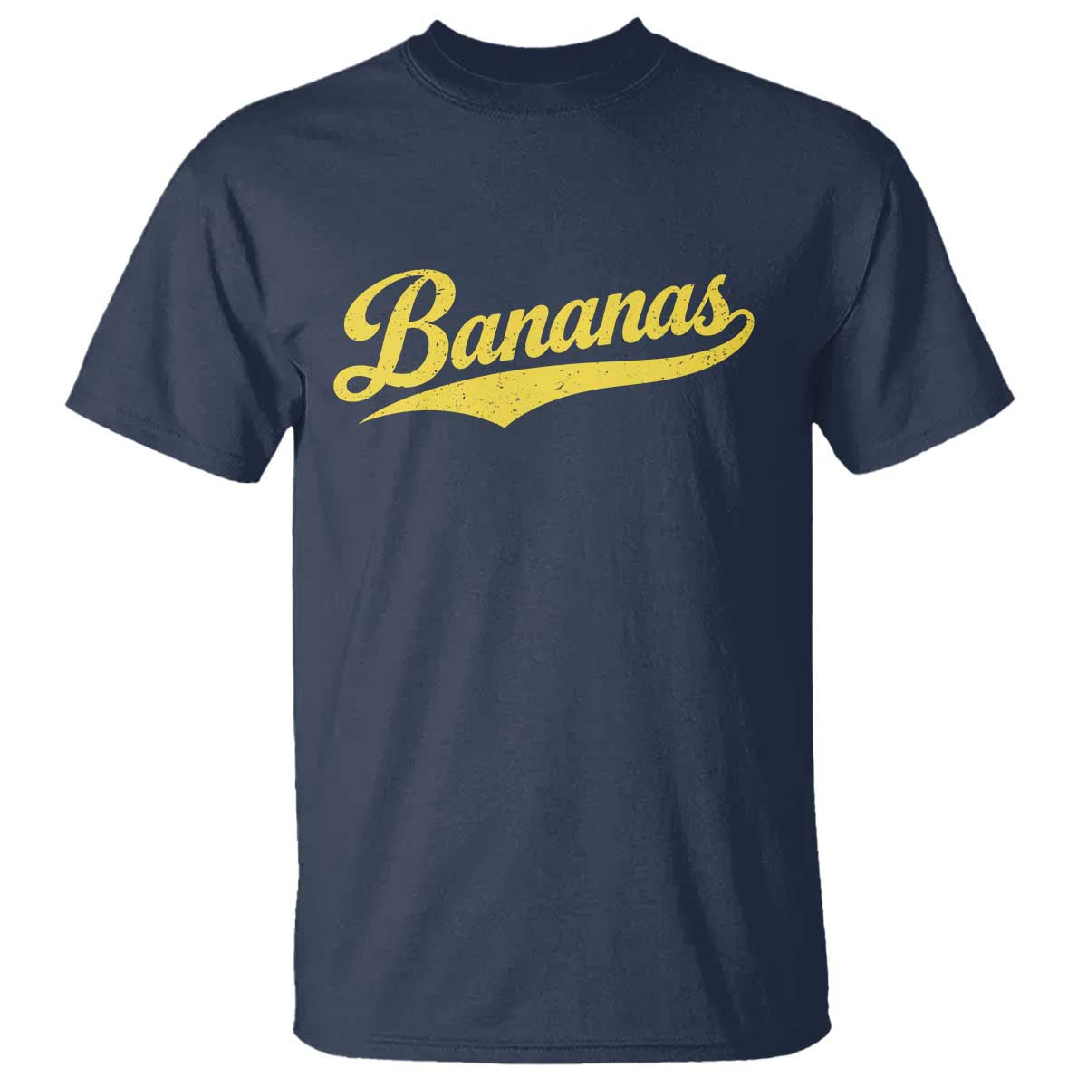 Bananas Retro Throwback Baseball Sport Lover T Shirt