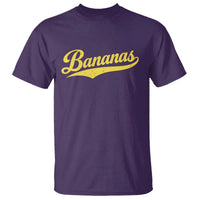 Bananas Retro Throwback Baseball Sport Lover T Shirt