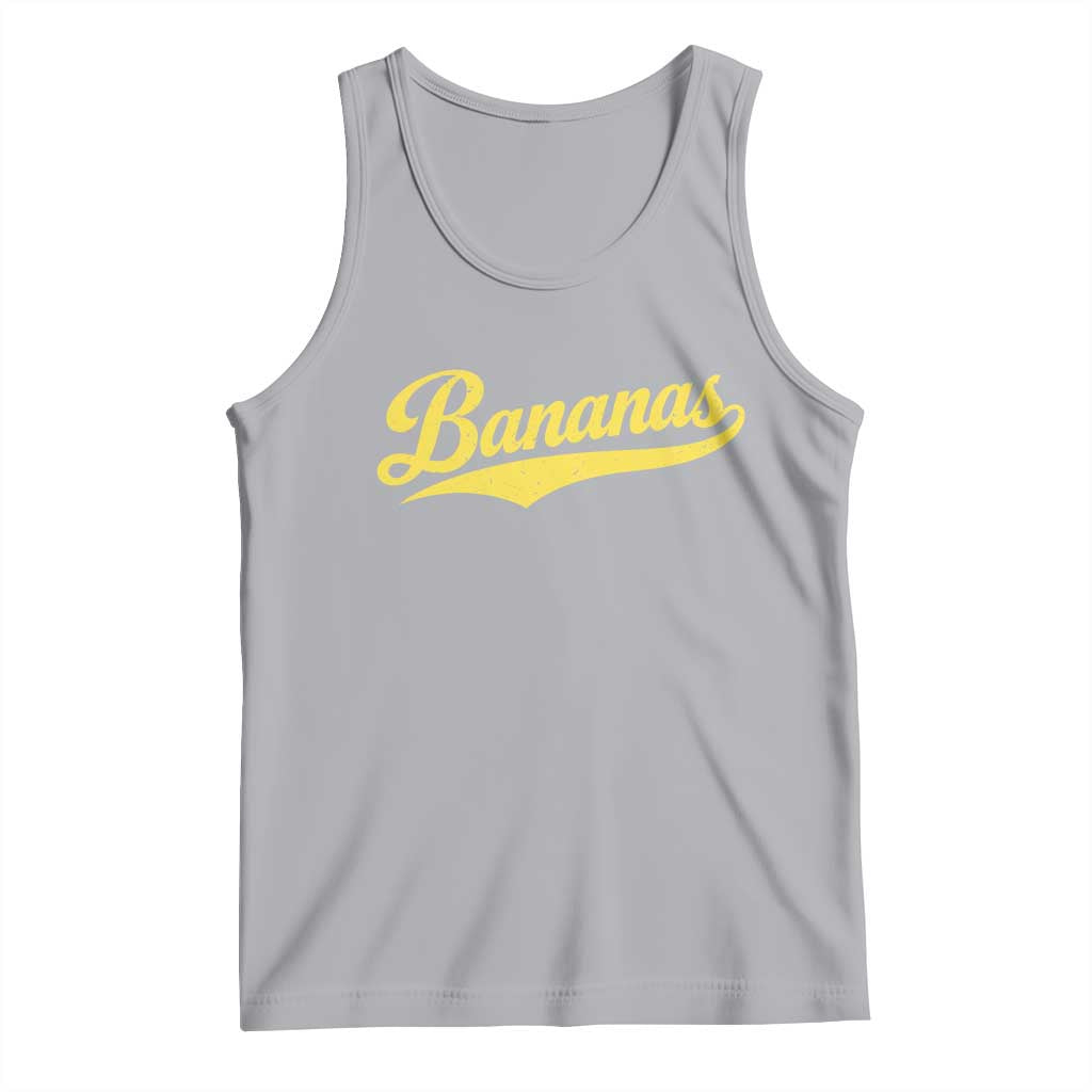 Bananas Retro Throwback Baseball Sport Lover Tank Top