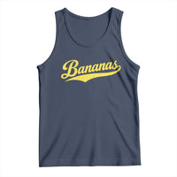 Bananas Retro Throwback Baseball Sport Lover Tank Top