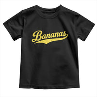 Bananas Retro Throwback Baseball Sport Lover Toddler T Shirt