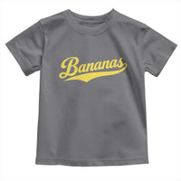 Bananas Retro Throwback Baseball Sport Lover Toddler T Shirt