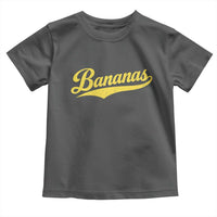 Bananas Retro Throwback Baseball Sport Lover Toddler T Shirt